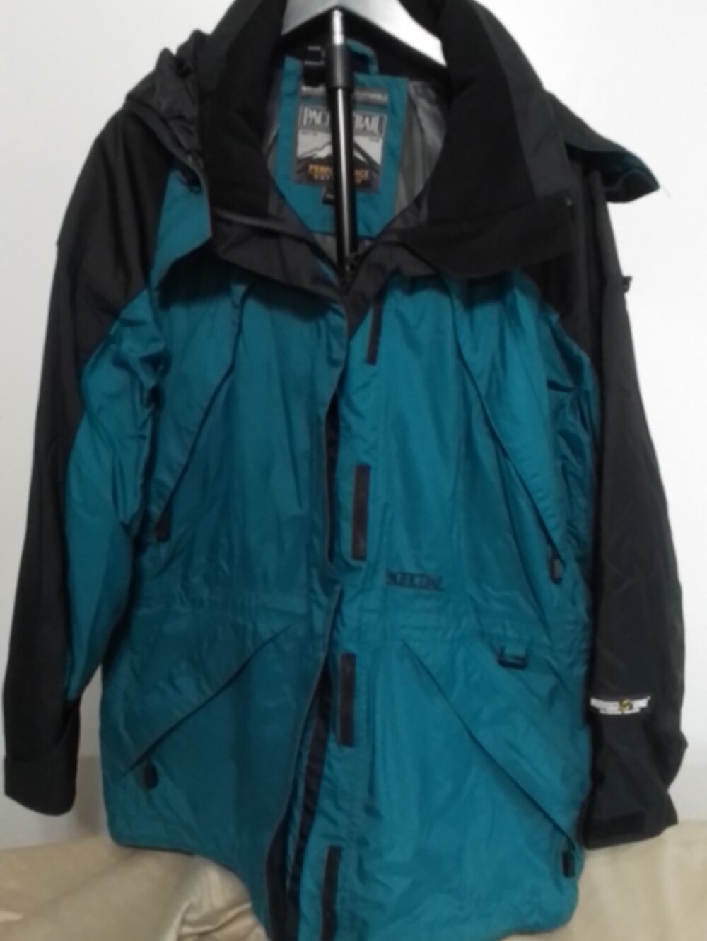 Pacific Trail Men's Teal and Black Waterproof Jacket